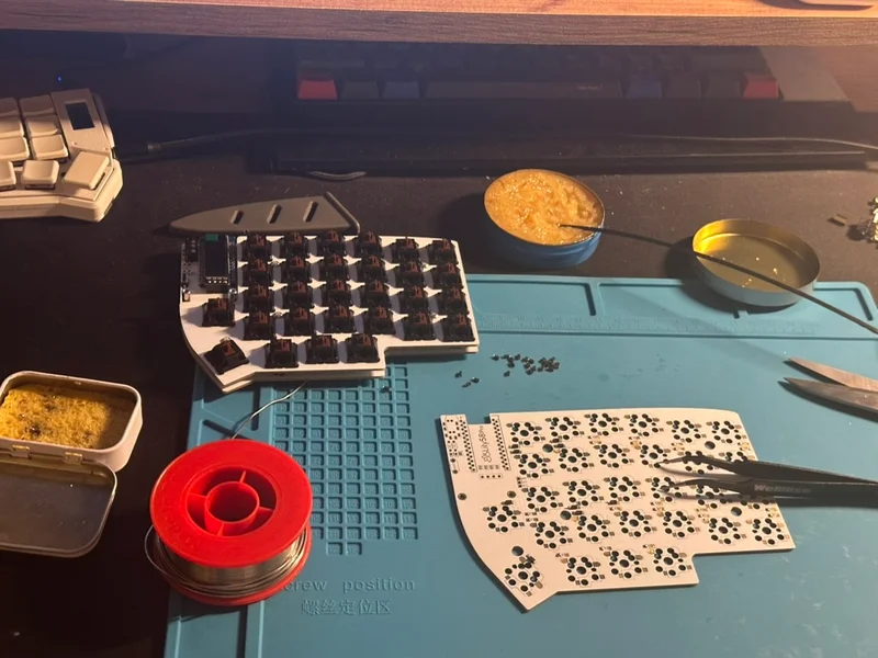 Soldering the Lily58